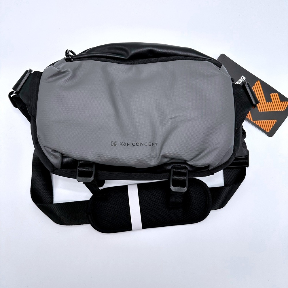 K&F Concept Urban Wander 01 Sling Bag Black Grey Camera Crossbody New